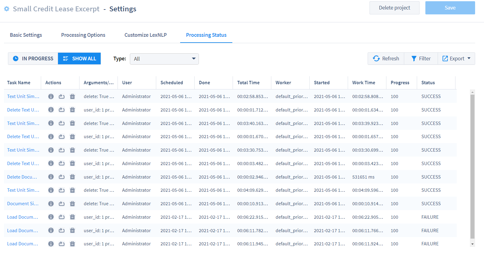 ProcessingStatusGrid