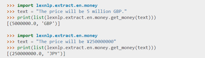 LexNLPMoney